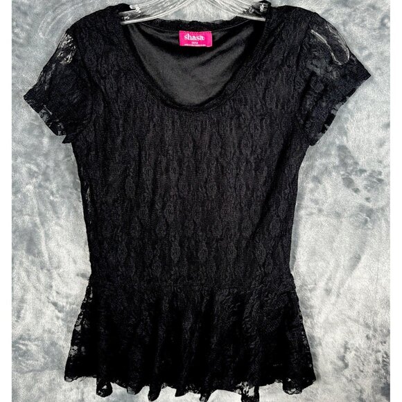 Shasa Tops - Shasta Blouse Woman’s Top Black Size Medium